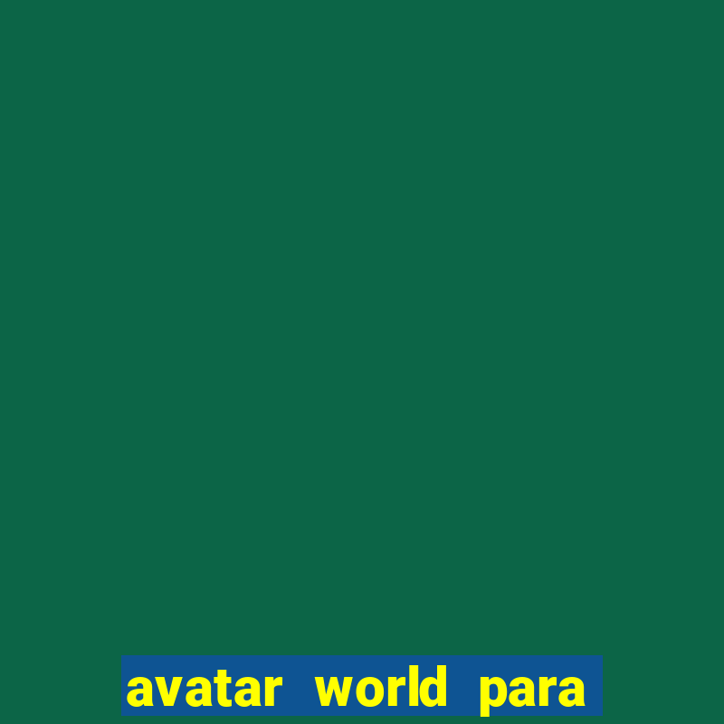 avatar world para imprimir e colorir